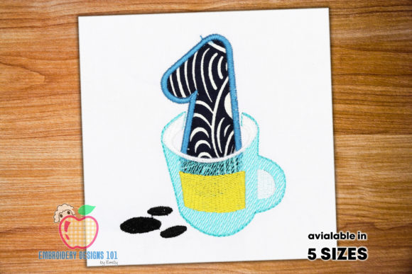 A Coffee Mug with Coffee Beans Applique Review