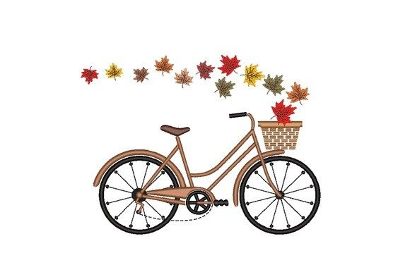 Autumn Bicycle Embroidery Review for Gift Makers