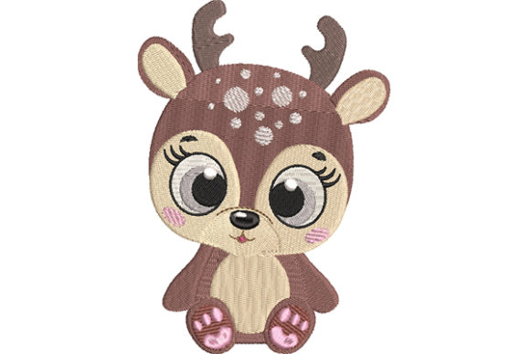 Baby Deer with Cute Eyes Embroidery Review