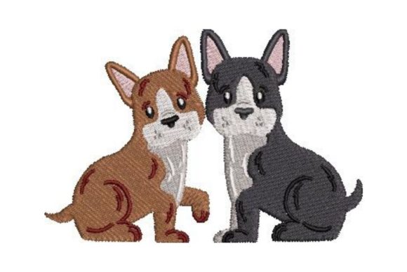 Boston Terrier Puppies Embroidery Review
