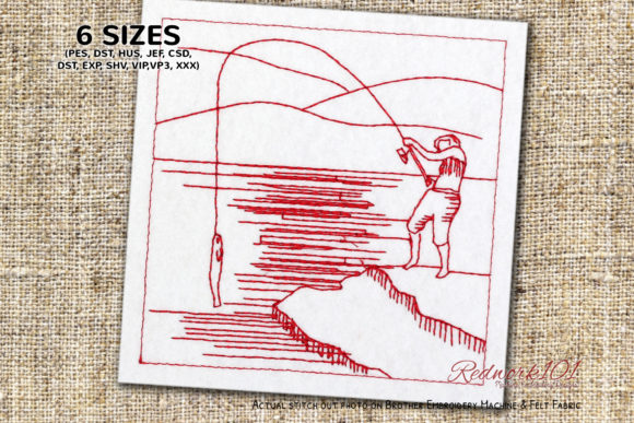 Fisherman Fishing Machine Embroidery Review