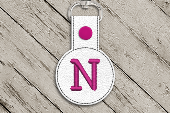 Letter N ITH Round Key Fob Applique Review