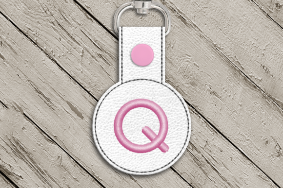 Letter Q ITH Round Key Fob Applique Review