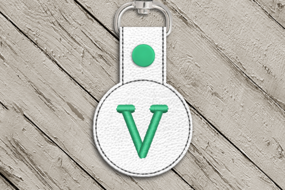 Letter V ITH Round Key Fob Applique: A Designer's Holiday Review