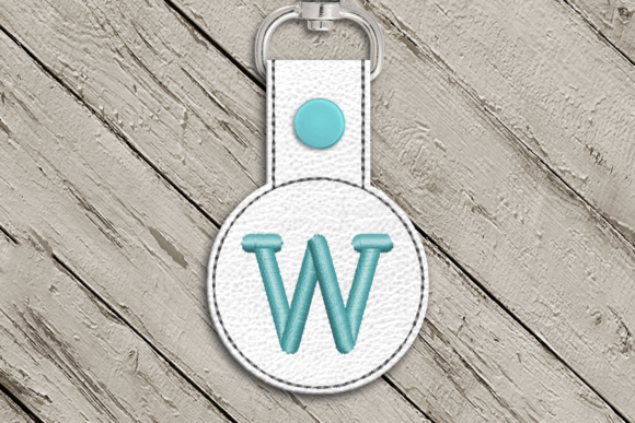 Letter W ITH Round Key Fob Applique Review