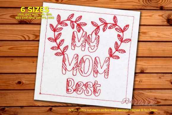 My Mom BEST: A Designer's Take on a Sweet Embroidery Gem