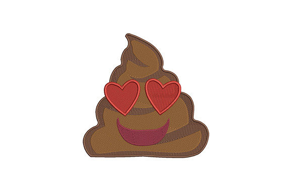 Poo Heart Eyes Emoji Embroidery Review