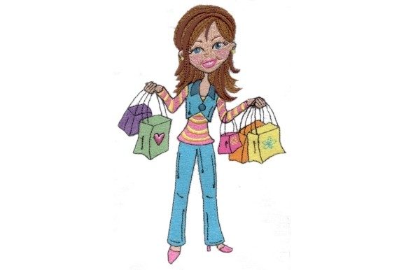 Shopping Girl Embroidery Design Review