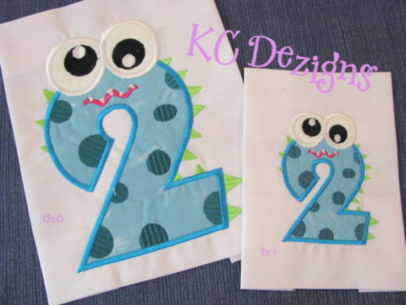 Silly Monster Number 2 Applique Review for Apparel
