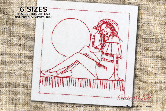 Woman Sitting on Wall Lineart: A Designer's Gift Shop Review